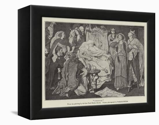 Cordelia-Ford Madox Brown-Framed Premier Image Canvas