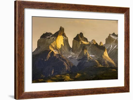 Cordillera Del Paine. Granite Monoliths. Torres Del Paine NP. Chile-Tom Norring-Framed Photographic Print