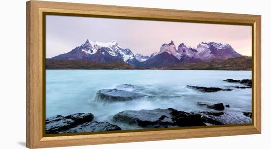 Cordillera Del Paine. Granite Monoliths. Torres Del Paine NP. Chile-Tom Norring-Framed Premier Image Canvas