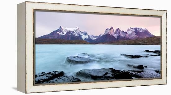 Cordillera Del Paine. Granite Monoliths. Torres Del Paine NP. Chile-Tom Norring-Framed Premier Image Canvas