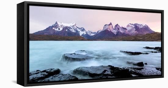 Cordillera Del Paine. Granite Monoliths. Torres Del Paine NP. Chile-Tom Norring-Framed Premier Image Canvas