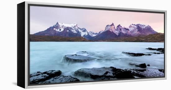 Cordillera Del Paine. Granite Monoliths. Torres Del Paine NP. Chile-Tom Norring-Framed Premier Image Canvas