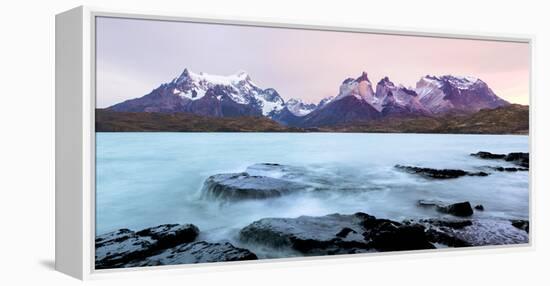 Cordillera Del Paine. Granite Monoliths. Torres Del Paine NP. Chile-Tom Norring-Framed Premier Image Canvas