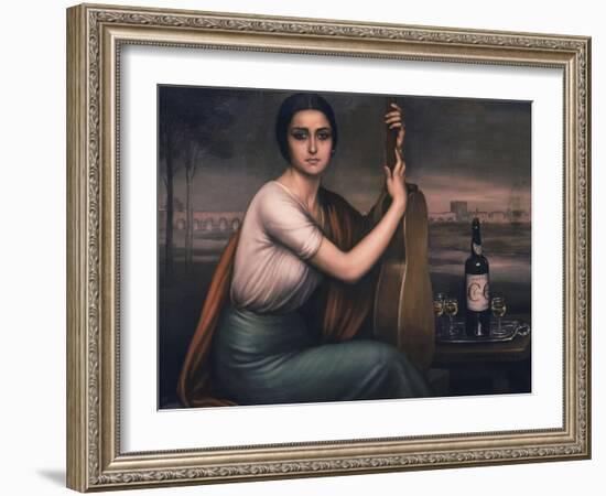 Cordobesa-Julio Romero de Torres-Framed Giclee Print