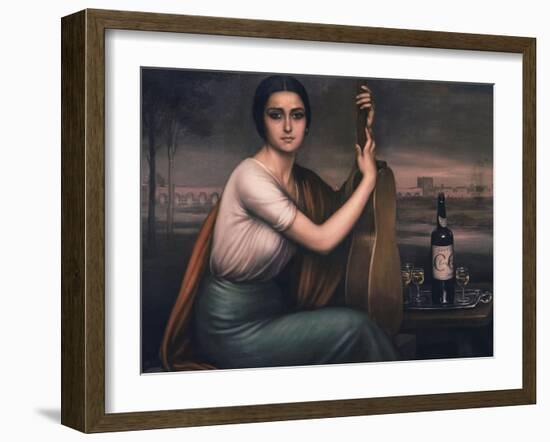 Cordobesa-Julio Romero de Torres-Framed Giclee Print