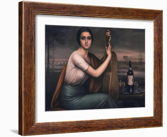 Cordobesa-Julio Romero de Torres-Framed Giclee Print