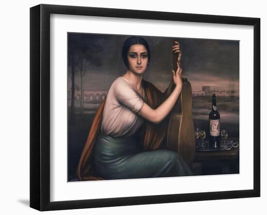 Cordobesa-Julio Romero de Torres-Framed Giclee Print