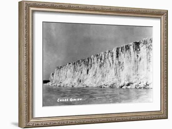 Cordova, Alaska - View of Child's Glacier-Lantern Press-Framed Art Print