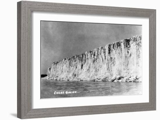 Cordova, Alaska - View of Child's Glacier-Lantern Press-Framed Art Print