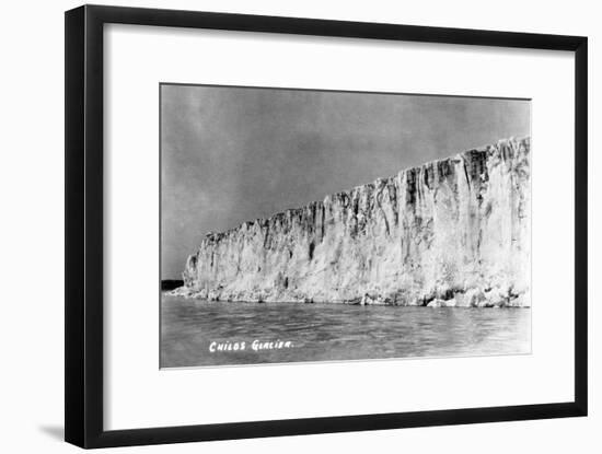 Cordova, Alaska - View of Child's Glacier-Lantern Press-Framed Art Print