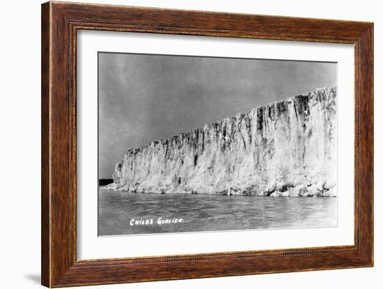 Cordova, Alaska - View of Child's Glacier-Lantern Press-Framed Art Print