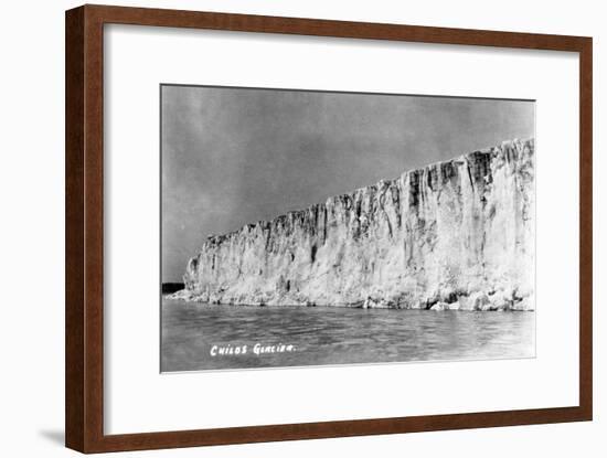 Cordova, Alaska - View of Child's Glacier-Lantern Press-Framed Art Print