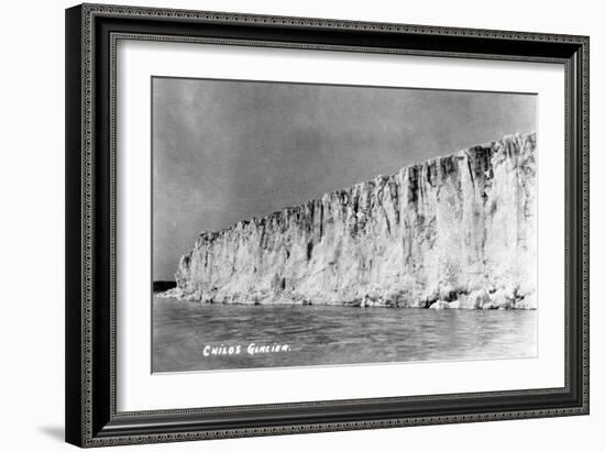 Cordova, Alaska - View of Child's Glacier-Lantern Press-Framed Art Print