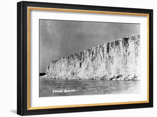 Cordova, Alaska - View of Child's Glacier-Lantern Press-Framed Art Print