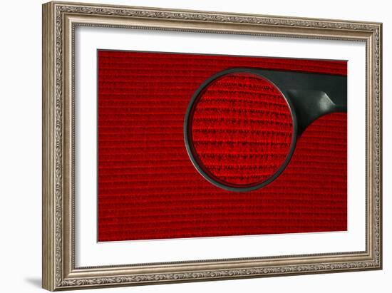 Corduroy Under a Magnifying Glass-Linda Wright-Framed Photographic Print