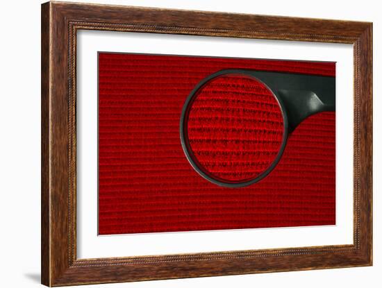 Corduroy Under a Magnifying Glass-Linda Wright-Framed Photographic Print