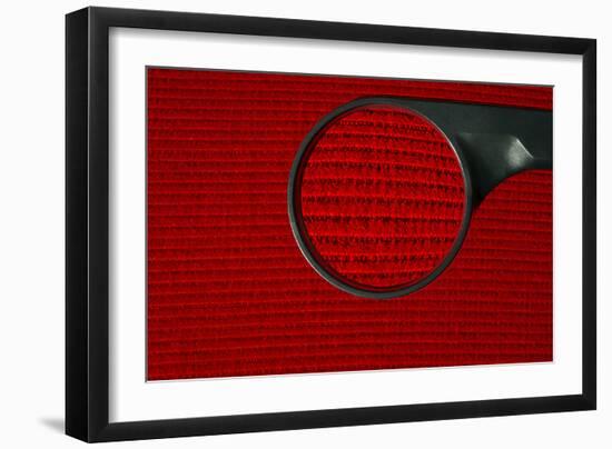 Corduroy Under a Magnifying Glass-Linda Wright-Framed Photographic Print