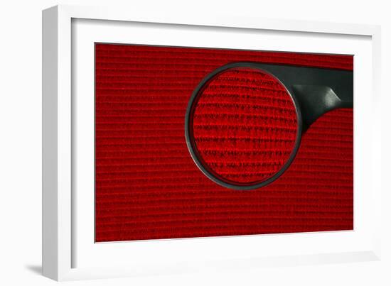 Corduroy Under a Magnifying Glass-Linda Wright-Framed Photographic Print