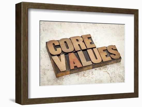 Core Values-PixelsAway-Framed Photographic Print