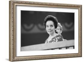 Coretta Scott King at the Democratic National Convention, NYC, 1976-Warren K. Leffler-Framed Photographic Print