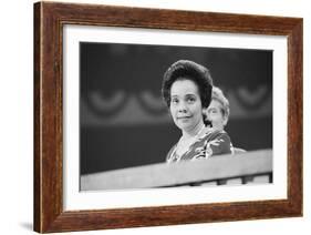 Coretta Scott King at the Democratic National Convention, NYC, 1976-Warren K. Leffler-Framed Photographic Print