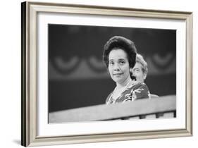 Coretta Scott King at the Democratic National Convention, NYC, 1976-Warren K. Leffler-Framed Photographic Print