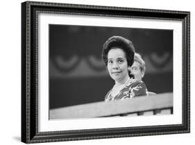 Coretta Scott King at the Democratic National Convention, NYC, 1976-Warren K. Leffler-Framed Photographic Print