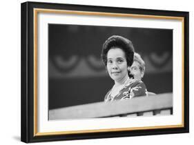 Coretta Scott King at the Democratic National Convention, NYC, 1976-Warren K. Leffler-Framed Photographic Print