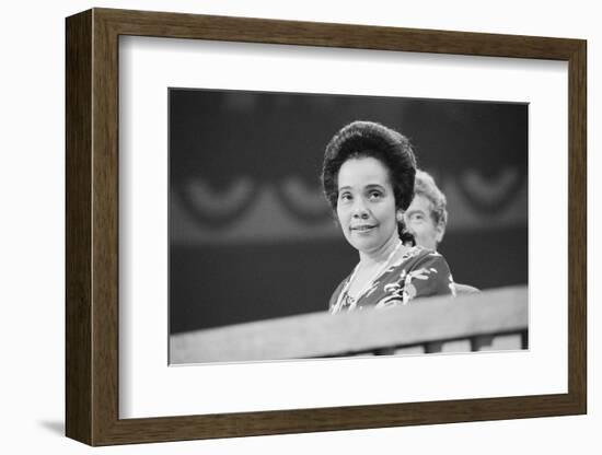 Coretta Scott King at the Democratic National Convention, NYC, 1976-Warren K. Leffler-Framed Photographic Print