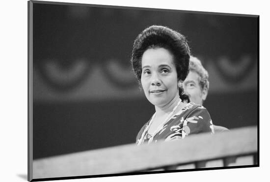 Coretta Scott King at the Democratic National Convention, NYC, 1976-Warren K. Leffler-Mounted Photographic Print