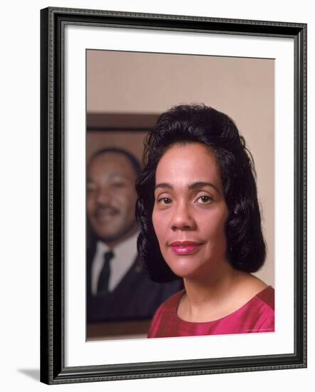 Coretta Scott King, Widow of Civil Rights Leader Martin Luther King, Jr-Vernon Merritt III-Framed Premium Photographic Print