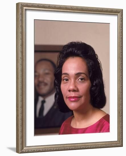 Coretta Scott King, Widow of Civil Rights Leader Martin Luther King, Jr-Vernon Merritt III-Framed Premium Photographic Print
