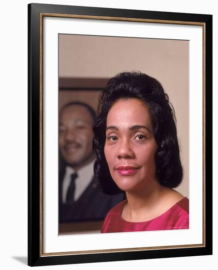 Coretta Scott King, Widow of Civil Rights Leader Martin Luther King, Jr-Vernon Merritt III-Framed Premium Photographic Print