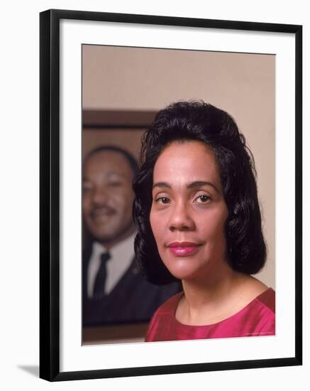 Coretta Scott King, Widow of Civil Rights Leader Martin Luther King, Jr-Vernon Merritt III-Framed Premium Photographic Print