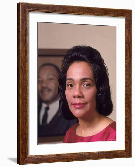 Coretta Scott King, Widow of Civil Rights Leader Martin Luther King, Jr-Vernon Merritt III-Framed Premium Photographic Print