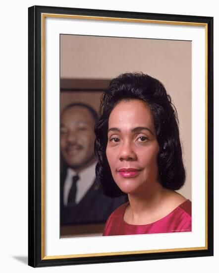 Coretta Scott King, Widow of Civil Rights Leader Martin Luther King, Jr-Vernon Merritt III-Framed Premium Photographic Print