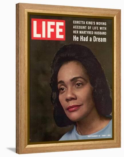 Coretta Scott King, Widow of Civil Rights Leader, September 12, 1969-Vernon Merritt III-Framed Premier Image Canvas