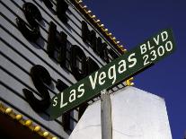 Street Sign for Las Vegas Boulevard, Las Vegas, Nevada-Corey Wise-Framed Photographic Print