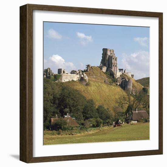 Corfe Castle, 11th Century-William the Conqueror-Framed Photographic Print