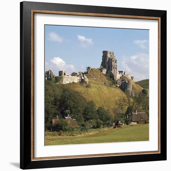 Corfe Castle, 11th Century-William the Conqueror-Framed Photographic Print