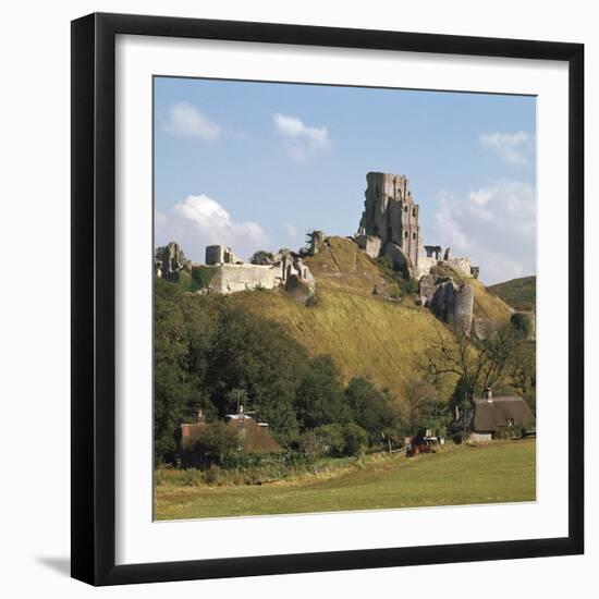 Corfe Castle, 11th Century-William the Conqueror-Framed Photographic Print