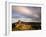 Corfe Castle and Corfe Village, Late Evening Light, Dorset, Uk. November 2008-Ross Hoddinott-Framed Photographic Print