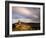 Corfe Castle and Corfe Village, Late Evening Light, Dorset, Uk. November 2008-Ross Hoddinott-Framed Photographic Print