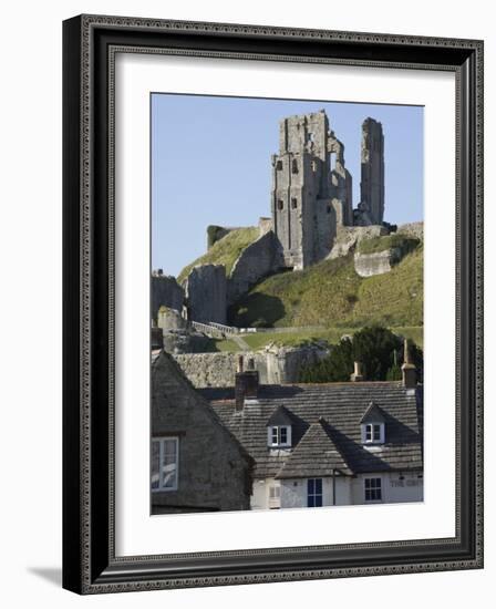 Corfe Castle, Built under Instructions of William the Conquerer, Dorset, England, United Kingdom-James Emmerson-Framed Photographic Print