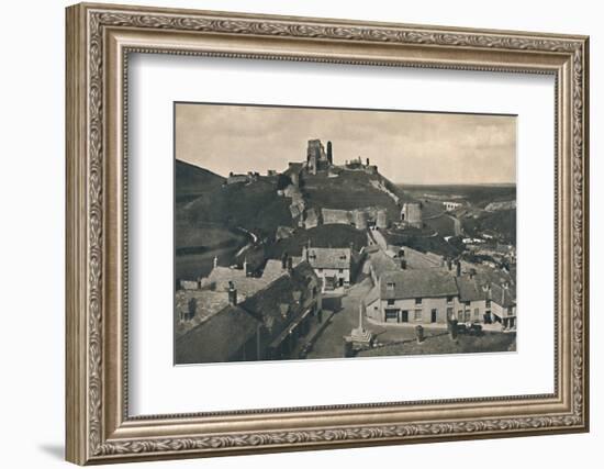 'Corfe Castle, Dorset', c1910-Unknown-Framed Photographic Print