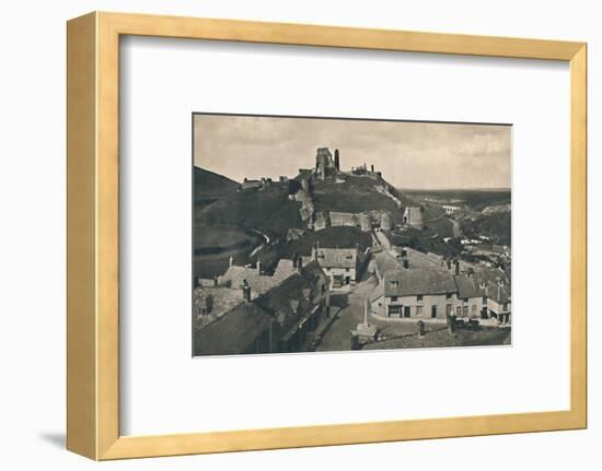 'Corfe Castle, Dorset', c1910-Unknown-Framed Photographic Print