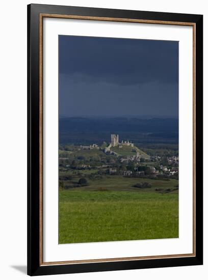 Corfe Castle-Charles Bowman-Framed Photographic Print