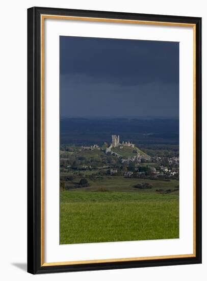 Corfe Castle-Charles Bowman-Framed Photographic Print