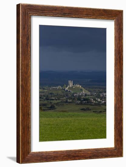 Corfe Castle-Charles Bowman-Framed Photographic Print