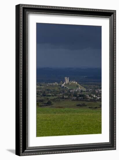 Corfe Castle-Charles Bowman-Framed Photographic Print